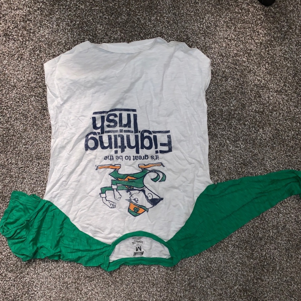 Women’s notre dame baseball tee.